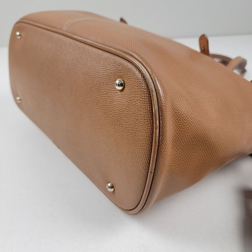 Dooney & Bourke Davis Tassel Saffiano Zip Shopper Tote Pebble Tan Leather Purse - Picture 10 of 16